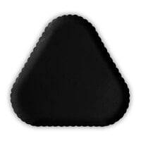 GET HI-2011-BK Mediterranean 12" Black Triangular Polycarbonate Plate - 6/Case