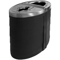 Busch Systems Evolve Eclipse 101253 72 Gallon ABS Plastic Two Stream Decorative Mixed Recyclables / Waste Receptacle