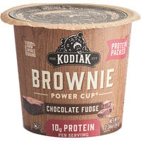 Kodiak Cakes Chocolate Fudge Brownie Cup 2.36 oz. - 12/Case