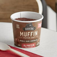 Kodiak Cakes Double Dark Chocolate Minute Muffin Cup 2.36 oz. - 12/Case