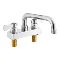 Regency Deck-Mounted Faucet with 4" Centers and 8" Swing Spout