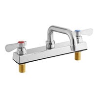 Regency Deck-Mounted Faucet with 8" Centers and 6" Swing Spout