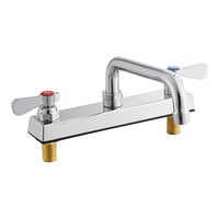 Regency Deck-Mounted Faucet with 8" Centers and 8" Swing Spout