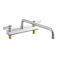Regency Deck-Mounted Faucet with 8" Centers and 16" Swing Spout