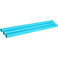 Phade 9 inch Boba / Colossal Unwrapped Blue Compostable Straw - 720/Case