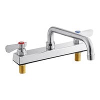 Regency Deck-Mounted Faucet with 8" Centers and 10" Swing Spout