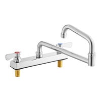 Regency Deck-Mounted Faucet with 8" Centers and 18" Double-Jointed Swing Spout