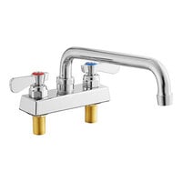 Regency Deck-Mounted Faucet with 4" Centers and 10" Swing Spout