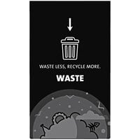 Busch Systems Expression 111556 Waste Sign for Expression 45 Gallon Decorative Outdoor Waste Receptacle