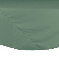 Intedge 83" Round Seafoam Green Seamed 65/35 Poly/Cotton Blend Hemmed Cloth Table Cover