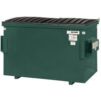 Wastequip 125542-WEB-GRN 3 Cubic Yard Green Steel Front End Loading Dumpster (1,500 lb. Capacity)