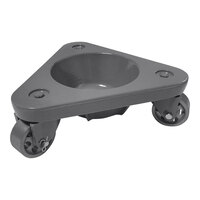 Bond 450 lb. Cast Steel Triangular Cup Dolly with Semi-Steel Casters