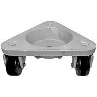 Bond 750 lb. Cast Steel Triangular Cup Dolly with Phenolic Casters