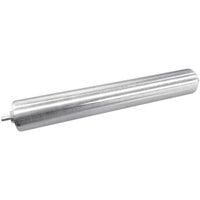Lavex 10" x 1 1/2" Galvanized Steel Roller for 12" Wide Gravity Conveyors - 90 lb. Capacity