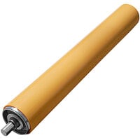 Lavex 15" x 1 15/16" Polyurethane Coated Roller for 18" Wide Gravity Conveyors - 268 lb. Capacity