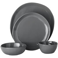 American Metalcraft Crave 4-Piece Storm Melamine Place Setting