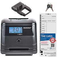 Pyramid Time Systems 5000 Black Auto Totaling Time Clock