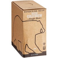 Wandering Bear Bag in Box Organic Straight Black Decaf Cold Brew Coffee 96 fl. oz. - 3/Case