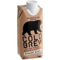 Wandering Bear Organic Straight Black Cold Brew Coffee 11 fl. oz. - 12/Case