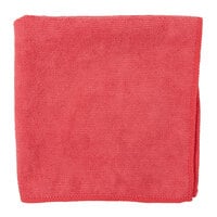 Carlisle 3633405 16 inch x 16 inch Red Terry Microfiber Cleaning Cloth