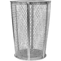 Witt Industries EXP-52 48 Gallon Galvanized Steel Mesh Round Outdoor Trash Receptacle