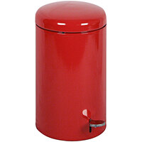 Witt Industries 2270RD Red Steel 7 Gallon Medical Step Can with Steel Liner