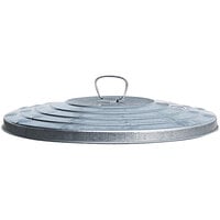 Witt Industries WCD20L Galvanized Steel Light-Duty Flat Top Lid for 20 Gallon Outdoor Commercial Trash Can