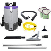 ProTeam 107534 Super Coach Pro 6 Qt. Backpack Vacuum with 107531 ProBlade Hard Surface Kit - 120V