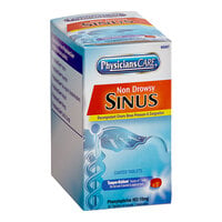 PhysiciansCare 90087 Non-Drowsy Sinus Decongestant Tablets - 50/Box
