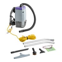 ProTeam 107307 Super Coach Pro 6 Qt. Backpack Vacuum with 107099 Xover Performance Telescoping Wand Kit - 120V