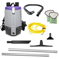 ProTeam 107344 Super Coach Pro 6 Qt. Backpack Vacuum with 106841 18 inch Sidewinder Carpet Kit - 120V