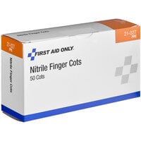 First Aid Only 21-027 Nitrile Finger Cot - 50/Box