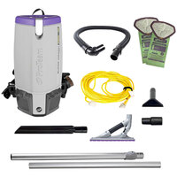 ProTeam 107536 Super Coach Pro 10 Qt. Backpack Vacuum with 107530 ProBlade Carpet Kit - 120V