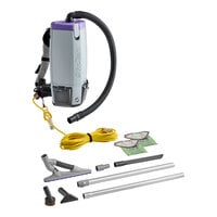 ProTeam 107536 Super Coach Pro 10 Qt. Backpack Vacuum with 107530 ProBlade Carpet Kit - 120V