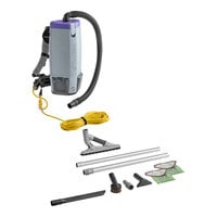 ProTeam 107537 Super Coach Pro 10 Qt. Backpack Vacuum with 107531 ProBlade Hard Surface Kit - 120V