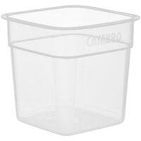 Cambro CamSquares® FreshPro 1 Qt. Translucent Square Polypropylene Food Storage Container
