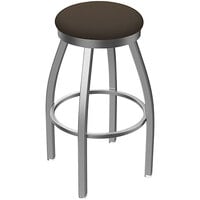 Holland Bar Stool Swivel Stainless Steel Outdoor Bar Stool with Breeze Farro Seat