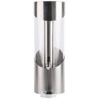 Cal-Mil 1990-3-55 3 Gallon Round Stainless Steel Beverage Dispenser with Ice Chamber - 8 1/4" x 10 1/2" x 23 1/2"