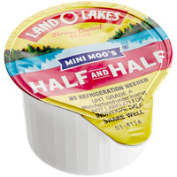 Land O Lakes Mini Moo's Half and Half Single Serve Cups - 192/Case