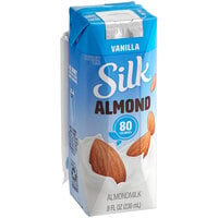 Silk Vanilla Almond Milk 8 fl. oz. - 18/Case