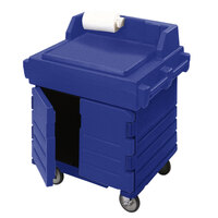 Cambro KWS40186 Navy Blue CamKiosk Food Preparation / Counter Work Station Cart