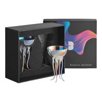 Flavour Blaster 5.9 oz. Electric Jellyfish Cocktail Glass - 2/Pack