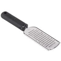 Tablecraft E5615 9 inch Stainless Steel Fine Grater with Black FirmGrip Handle