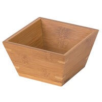 American Metalcraft BAM53 Square Bamboo Bowl - 5 inch x 2 7/8 inch