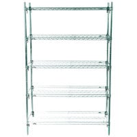 Metro 5A557K3 Stationary Super Erecta Adjustable 2 Series Metroseal 3 Wire Shelving Unit - 24 inch x 48 inch x 74 inch