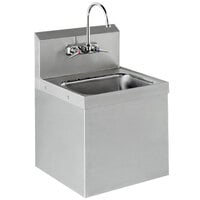 Advance Tabco 7-PS-747 Hand Sink with Security Installation - 17 1/4" x 15 1/4"