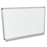Luxor WB3624W 36" x 24" Wall-Mounted Whiteboard with Aluminum Frame