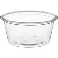 Choice 2 oz. Clear Plastic Souffle Cup / Portion Cup - 500/Case
