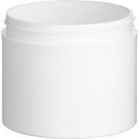 4 oz. White Thick Wall Plastic Customizable Jar - 165/Case