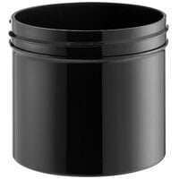 4 oz. Black Regular Wall Wide Mouth Polypropylene Jar - 560/Case